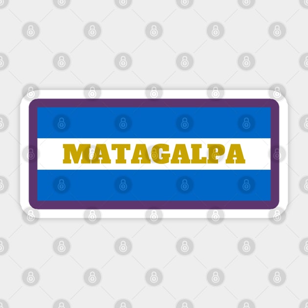 Matagalpa City in Nicaraguan Flag Colors Sticker by aybe7elf